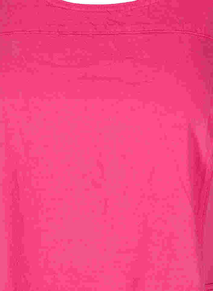Sleeveless cotton dress, Fuchsia Purple, Packshot image number 2