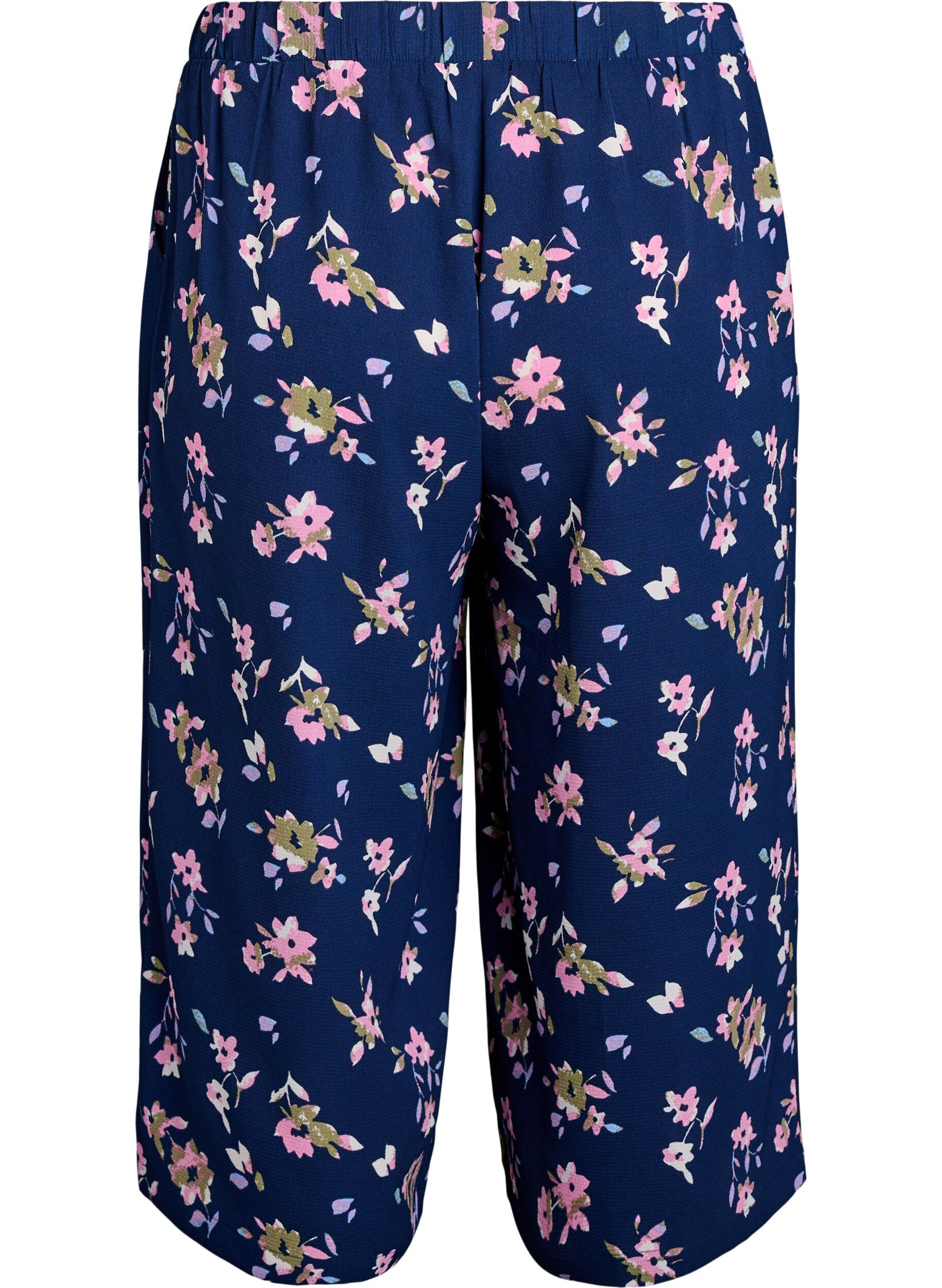 ZizzifashionCulotte trousers with print, Blue, Packshot image number 1