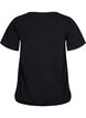 Short sleeve cotton t-shirt, Black, Packshot image number 1