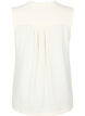 Sleeveless top with wrinkle details, Vanilla, Packshot image number 1