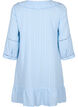 Cotton-viscose mix dress with 3/4 sleeves, Chambray Blue, Packshot image number 1