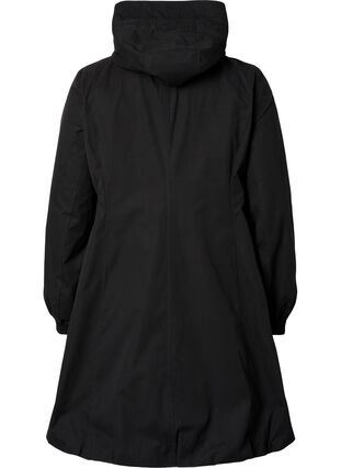 Jacket with hood, Black, Packshot image number 1