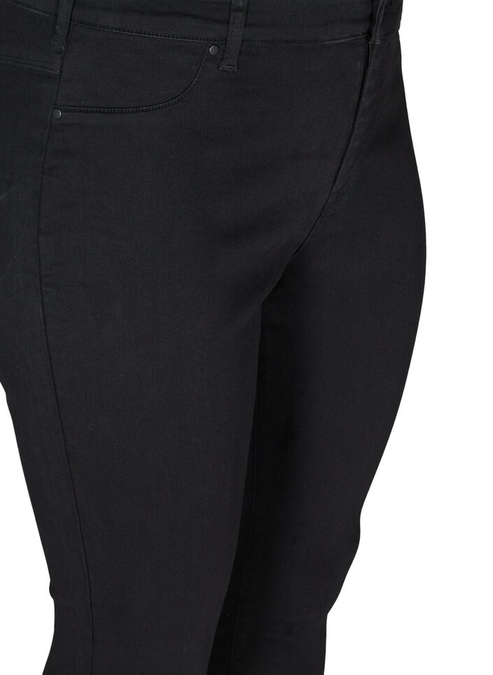 Cotton-blend jeggings, Black, Packshot image number 2
