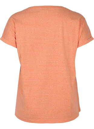 Marled cotton t-shirt, Amberglow Melange, Packshot image number 1