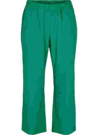Flared trousers with pockets