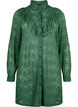 Lace shirt dress with frills, Hunter Green, Packshot image number 0
