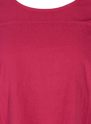 Short sleeve cotton dress, Sangria, Packshot image number 2