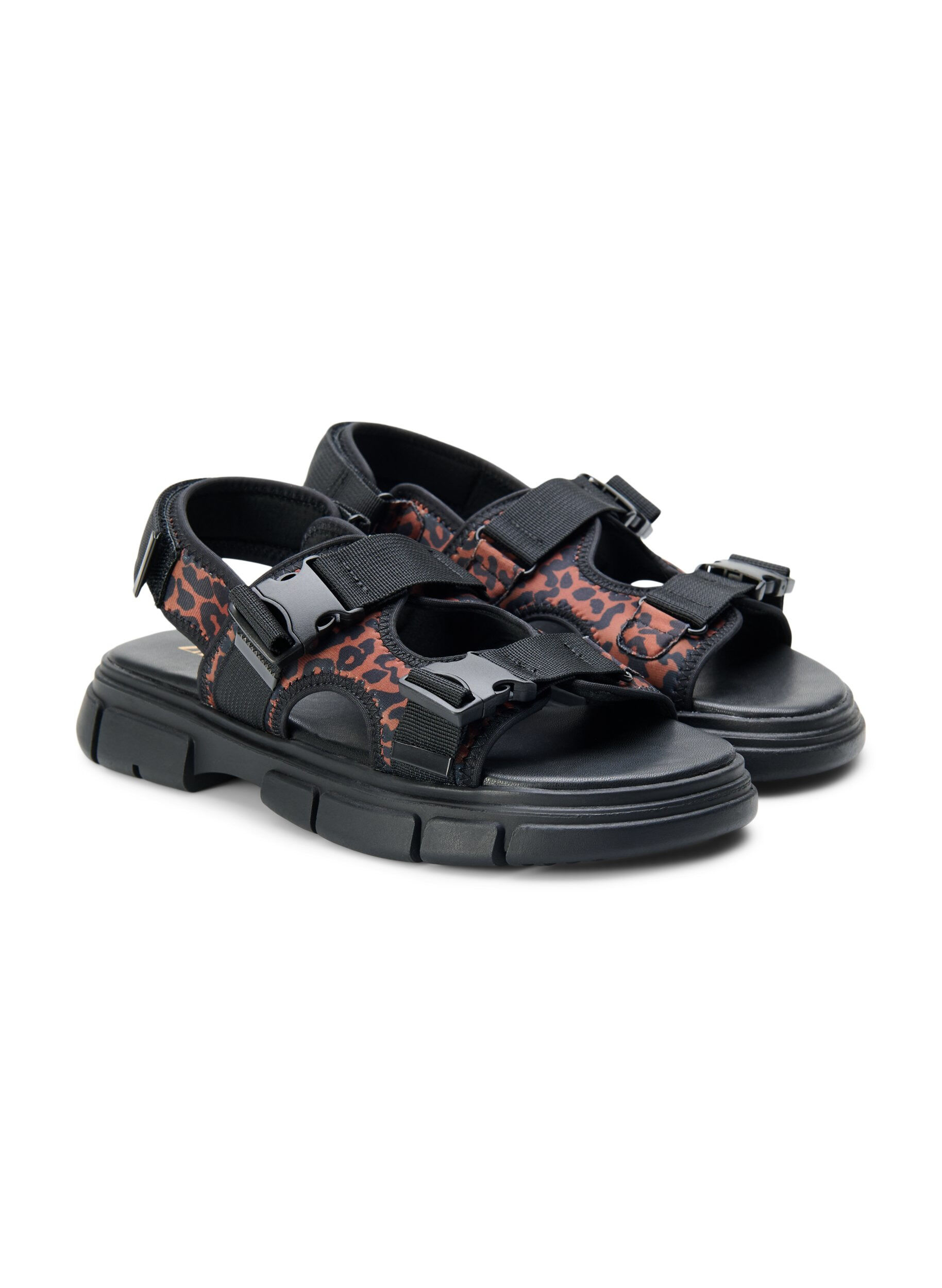 Zizzifashion Wide fit sandal, Brown, Packshot image number 1