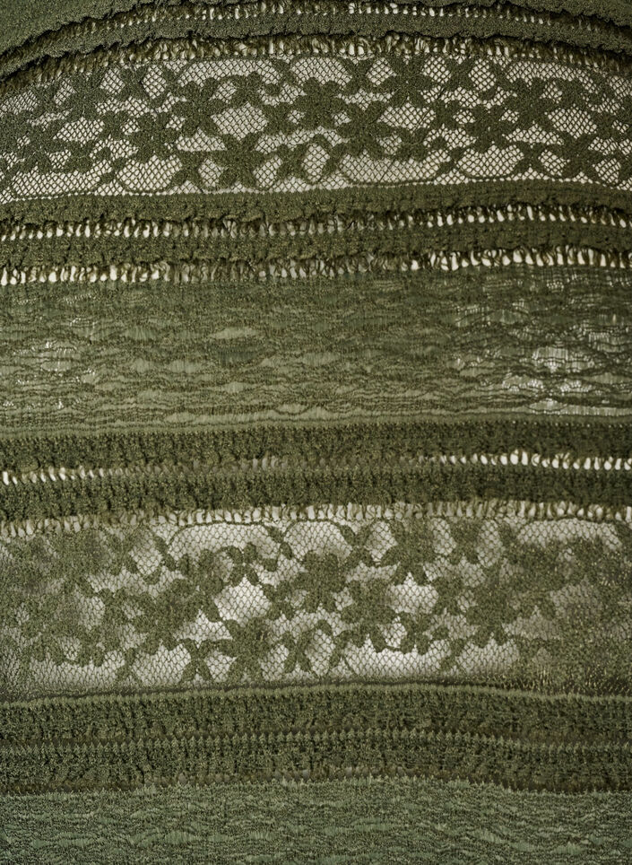 Lace blouse with long sleeves, Green, Packshot image number 2
