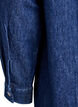 Short denim dress with a V-neck and collar, Blue, Packshot image number 3