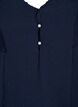 Blouse with dotted texture and short sleeves, Navy Blazer, Packshot image number 2