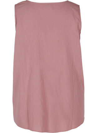 Sleeveless cotton top with an A-line cut, Wistful Mauve, Packshot image number 1