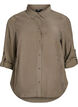 FLASH - Shirt with collar and roll-up sleeves, Green, Packshot image number 0