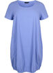 Short sleeve cotton dress, Blue, Packshot image number 0