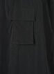Midi skirt with slit and cargo pocket, Black, Packshot image number 4