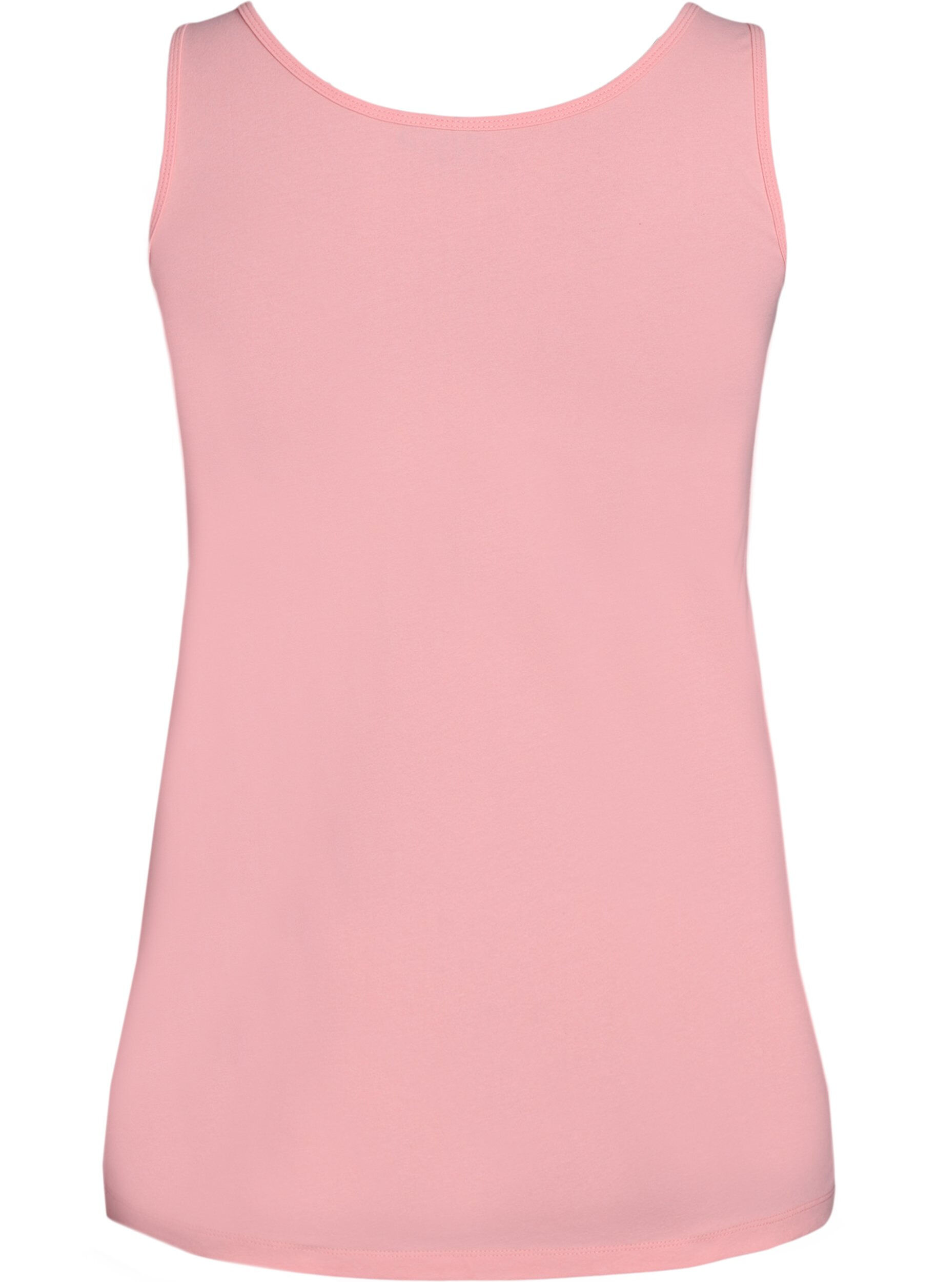 ZizzifashionSolid color basic top in cotton, Rose, Packshot image number 1