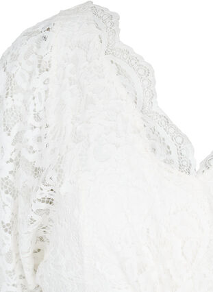Lace wedding dress with slits, Star White, Packshot image number 2