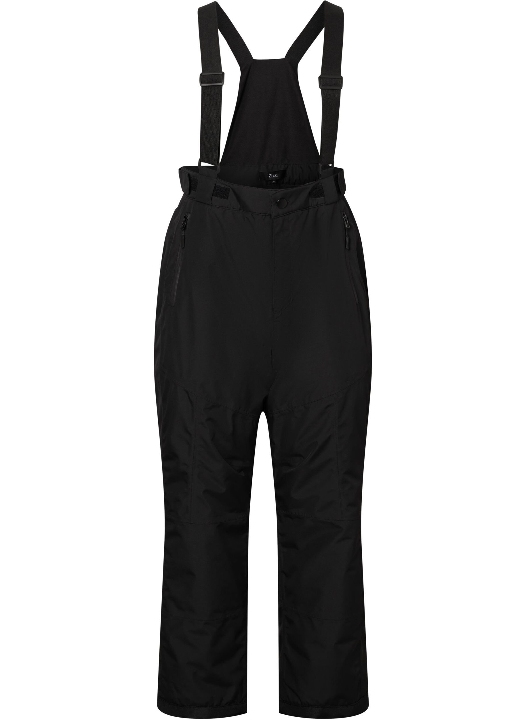 Zizzifashion Ski pants with suspenders, Black, Packshot image number 0
