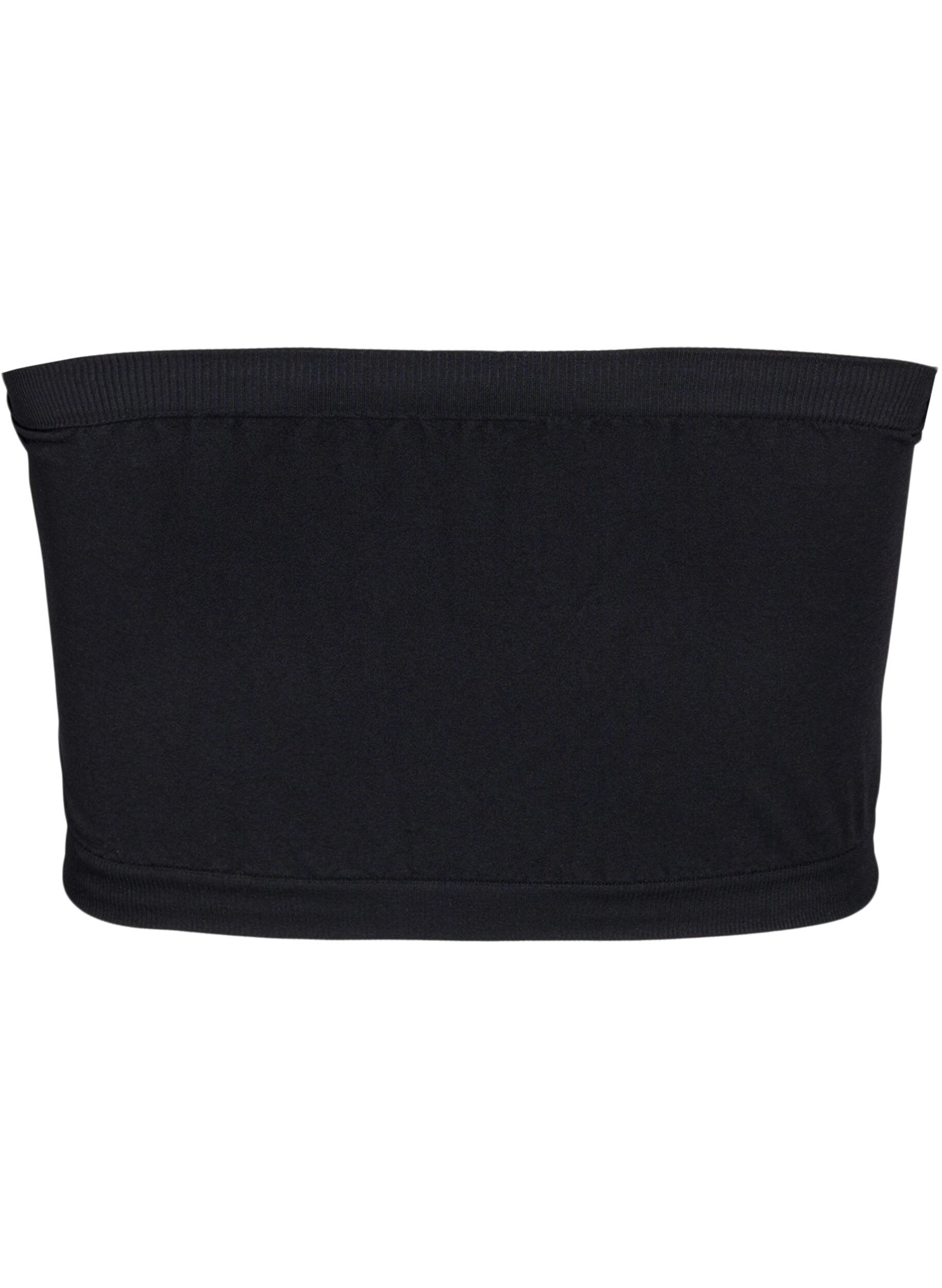 Zizzifashion Tube bra, Black, Packshot image number 1