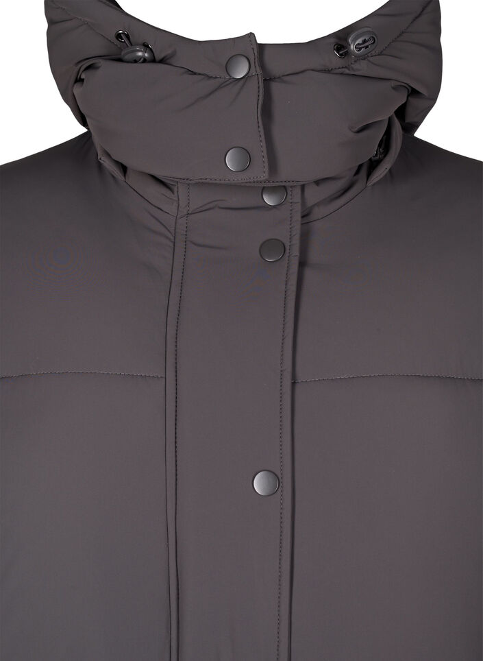 Puffer coat with adjustable waist, Grey, Packshot image number 2