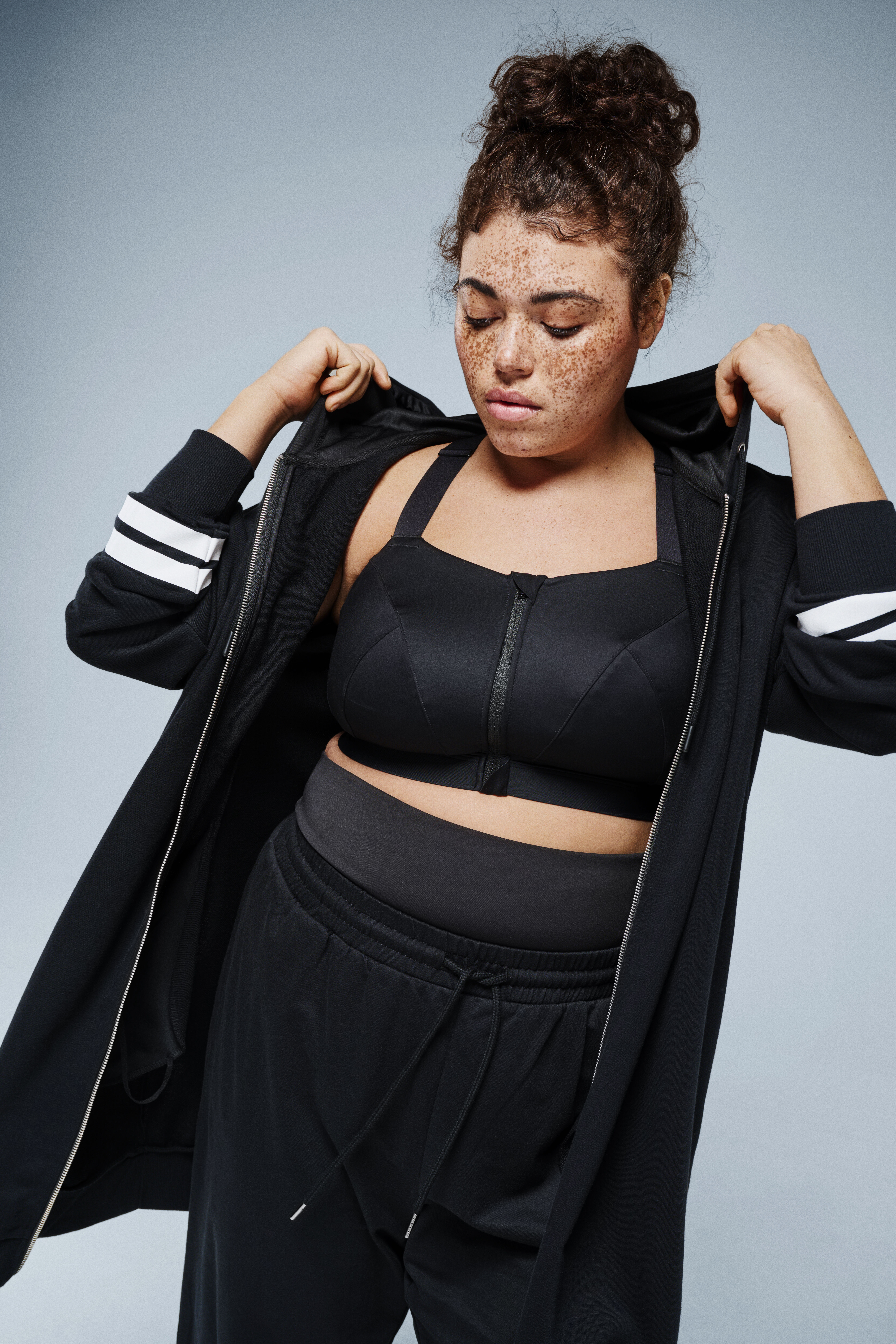 Zizzifashion Long sweat cardigan, , Model