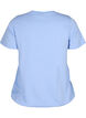 Short-sleeved cotton T-shirt with elasticated hem, Serenity w. Live, Packshot image number 1