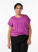 Short-sleeved t-shirt in a cotton blend, Purple, Model image number 0
