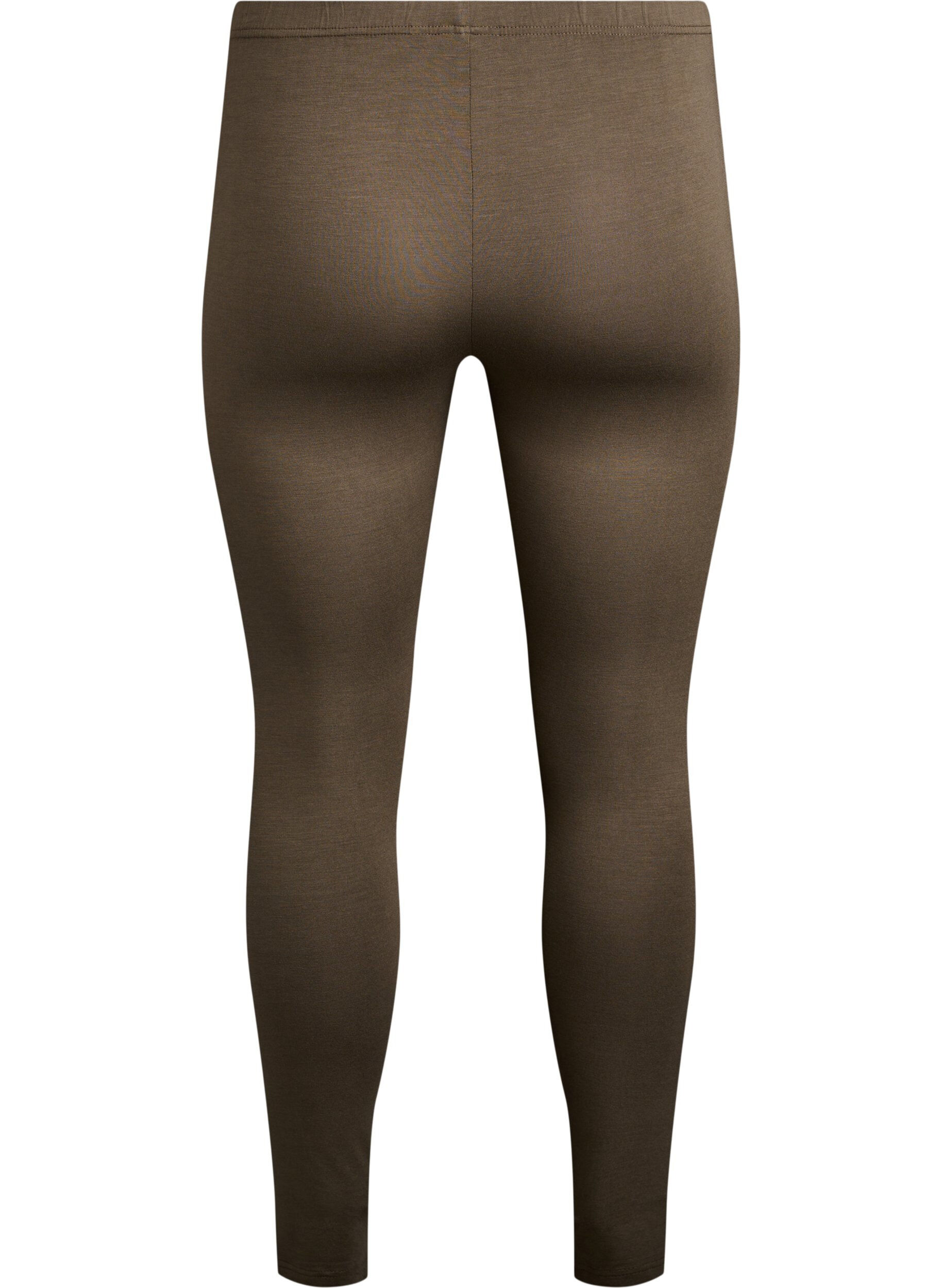 ZizzifashionBasic leggings in viscose, Green, Packshot image number 1