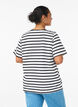 Striped T-shirt in organic cotton, White, Model image number 2