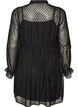 Chiffon dress with guipure lace and empire line, Black, Packshot image number 1