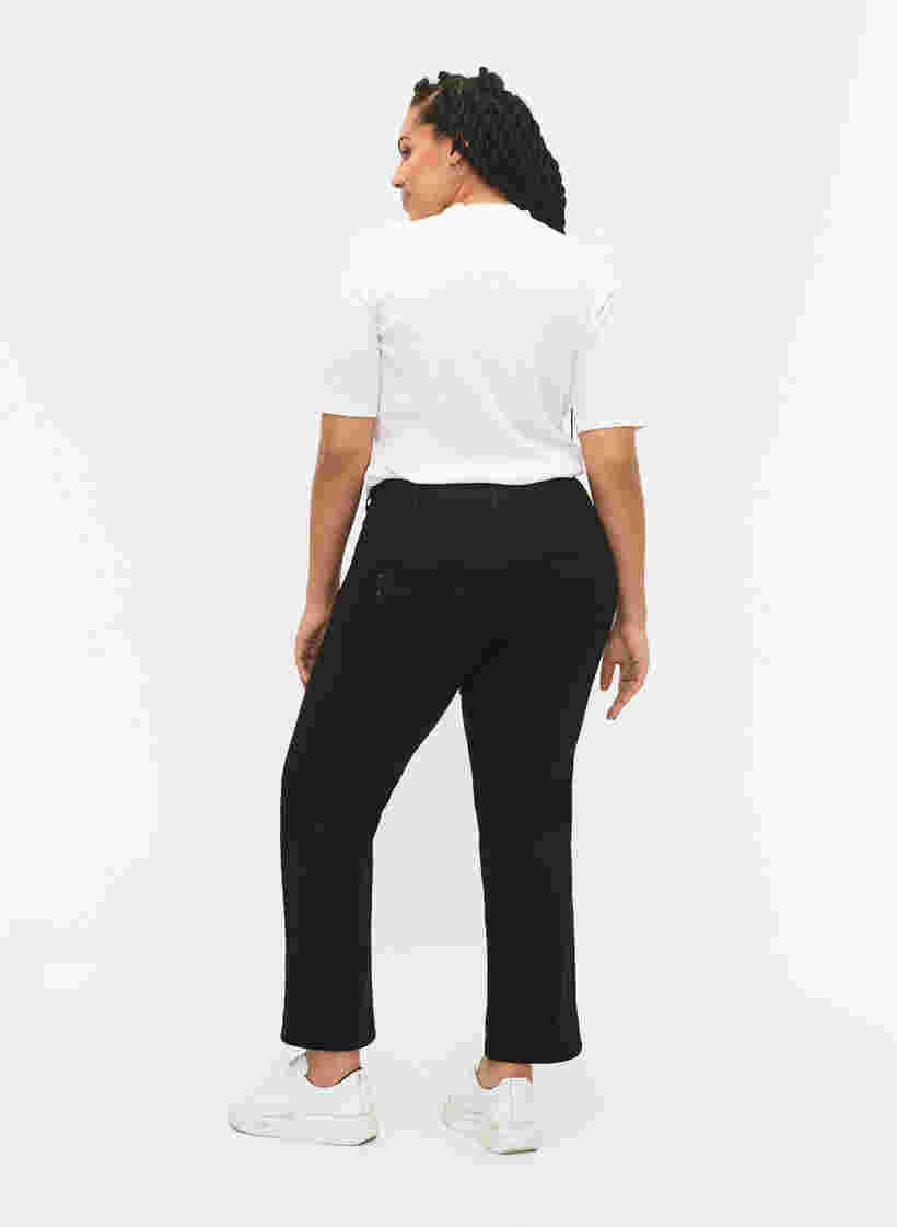 Regular fit Gemma jeans with a high waist, Black, Model image number 2