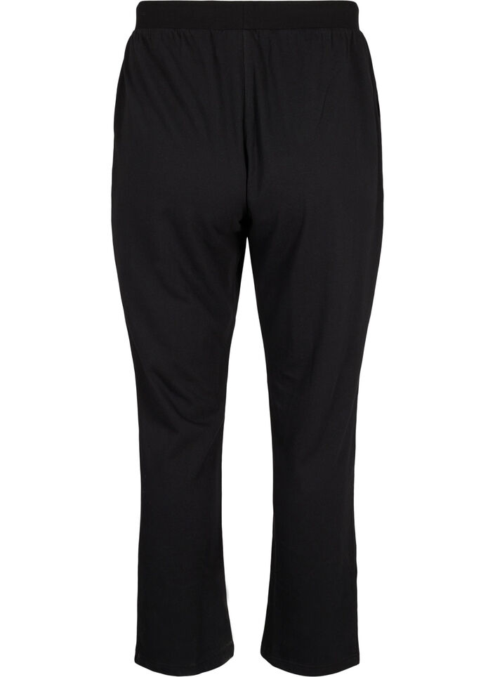 Loose sweatpants with pockets, Black, Packshot image number 1