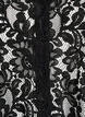 Short-sleeved lace blouse with V-neck, Black, Packshot image number 2