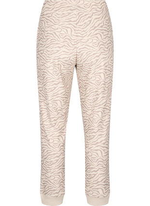 Printed velour pants, Pink Tint AOP, Packshot image number 1