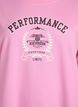 Sweatshirt with text print, Pink, Packshot image number 2