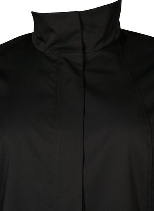 Jacket with pockets and high collar, Black, Packshot image number 2