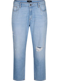 Mille mom fit jeans with destroy 