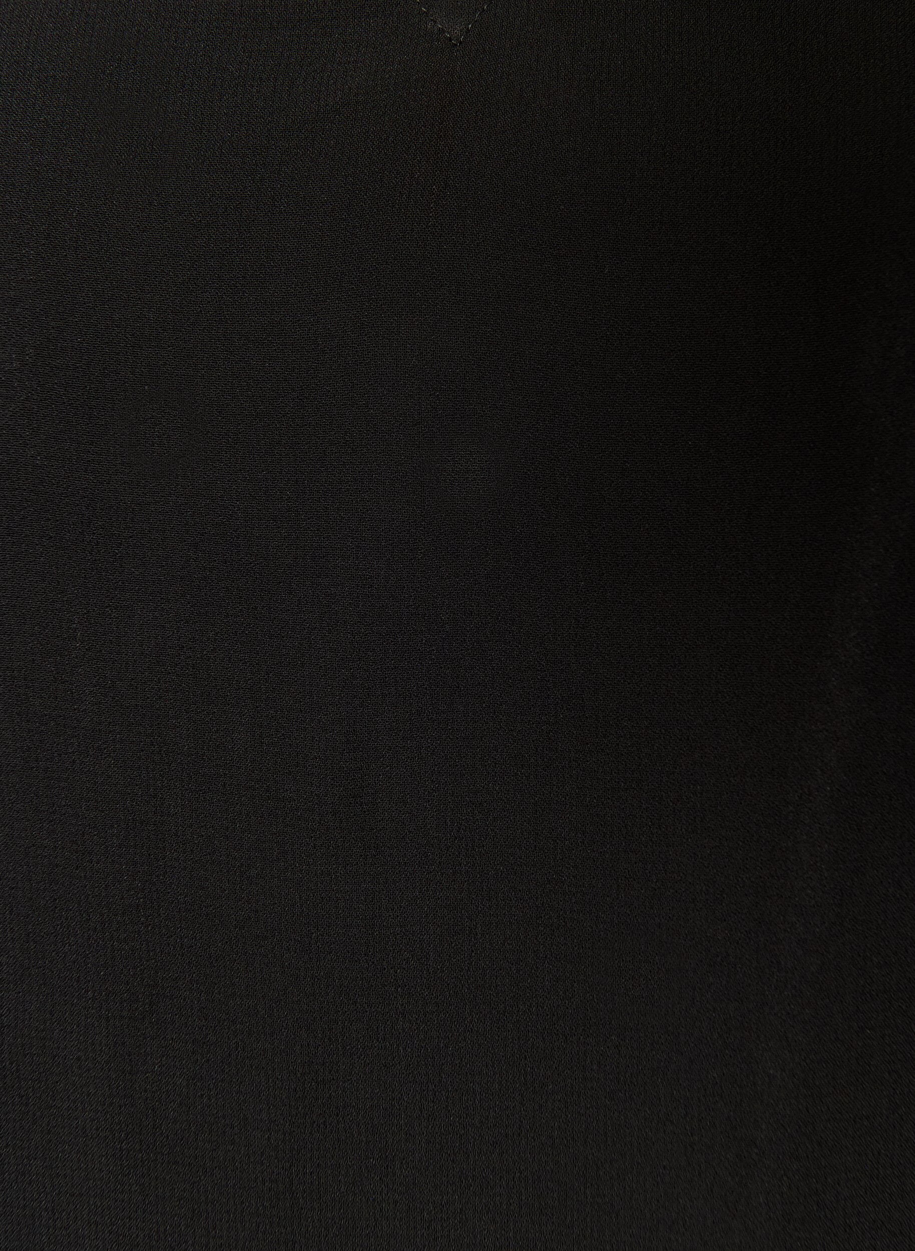 ZizzifashionViscose dress with ruffles and sheer sleeves, Black, Packshot image number 2