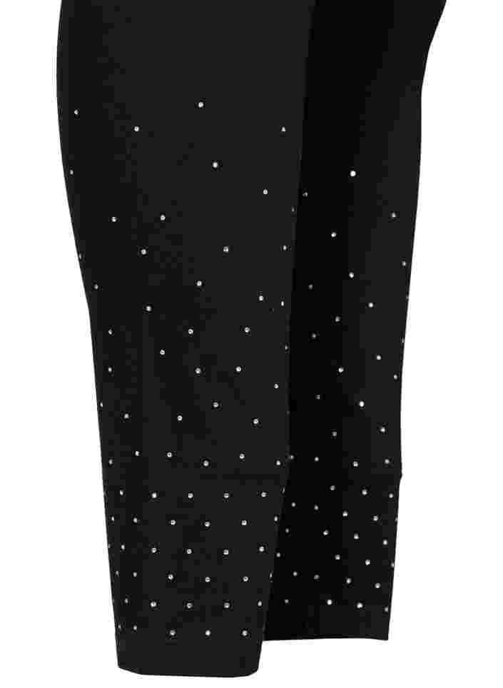 Viscose leggings with dots, Black, Packshot image number 3
