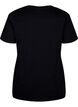 Cotton T-shirt with bow tie, Black W. White, Packshot image number 1