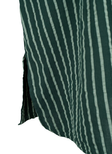 Striped cotton dress with 3/4 sleeves, Scarab/ChinoisStripe, Packshot image number 3