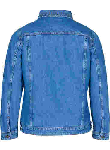 Studded denim jacket, Blue denim, Packshot image number 1
