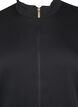 Sporty cardigan with zipper and pockets, Black, Packshot image number 2