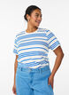 Striped cotton t-shirt, White, Model image number 0