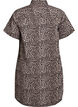 Denim shirt dress with leopard print, Brown, Packshot image number 1