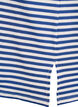 Short sleeve polo shirt with stripes, Blue, Packshot image number 3