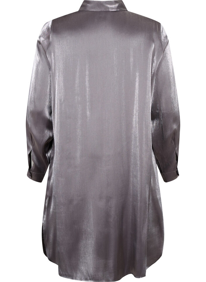 Long silver-colored shirt, Dark Silver, Packshot image number 1