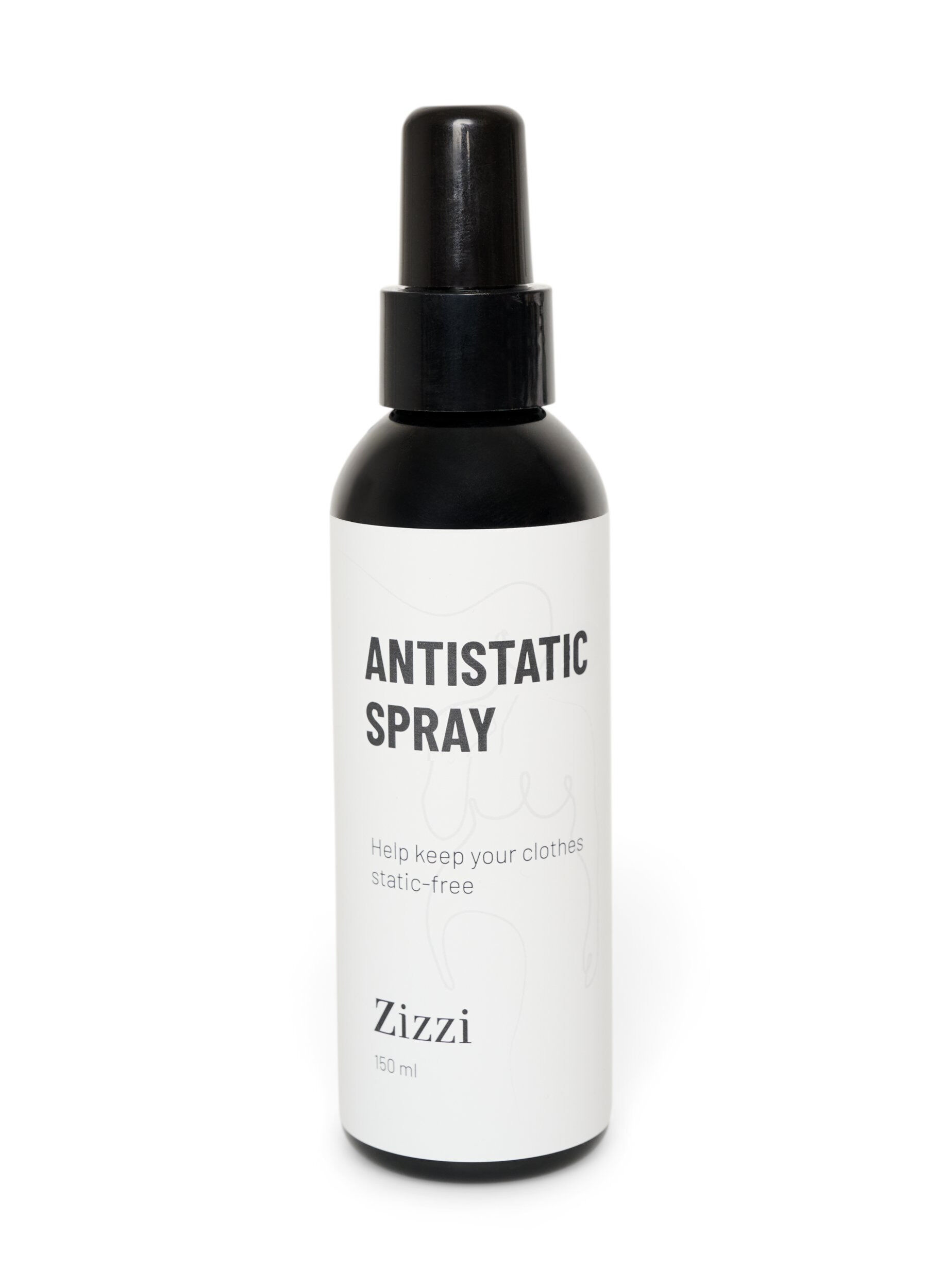 ZizzifashionAnti-static spray for clothes, Black, Packshot image number 0