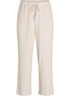 Ribbed jersey lounge trousers with a high waist, Beige, Packshot image number 0