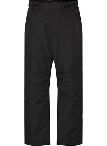 Ski trousers with adjustable waist, Black, Packshot image number 0